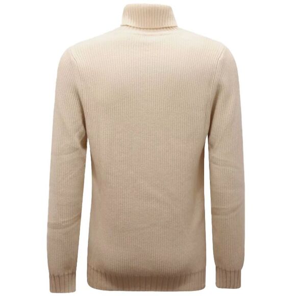 Alpha Studio White Cashmere Men's Sweater - Picture 2 of 4